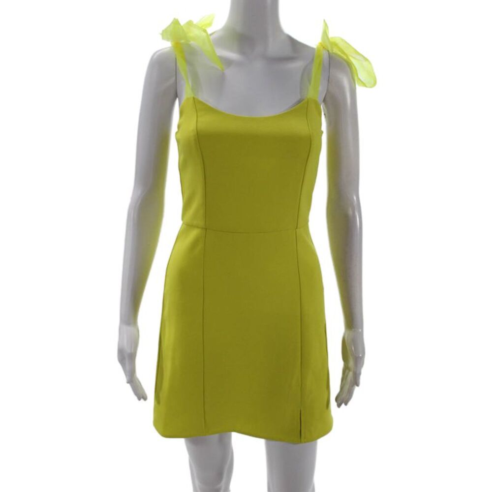 Coop & Spree, Women Mini Sundress Yellow Sleeveless Round Neck Size XS